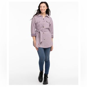 Ricki’s Purple Belted Shirt Jacket